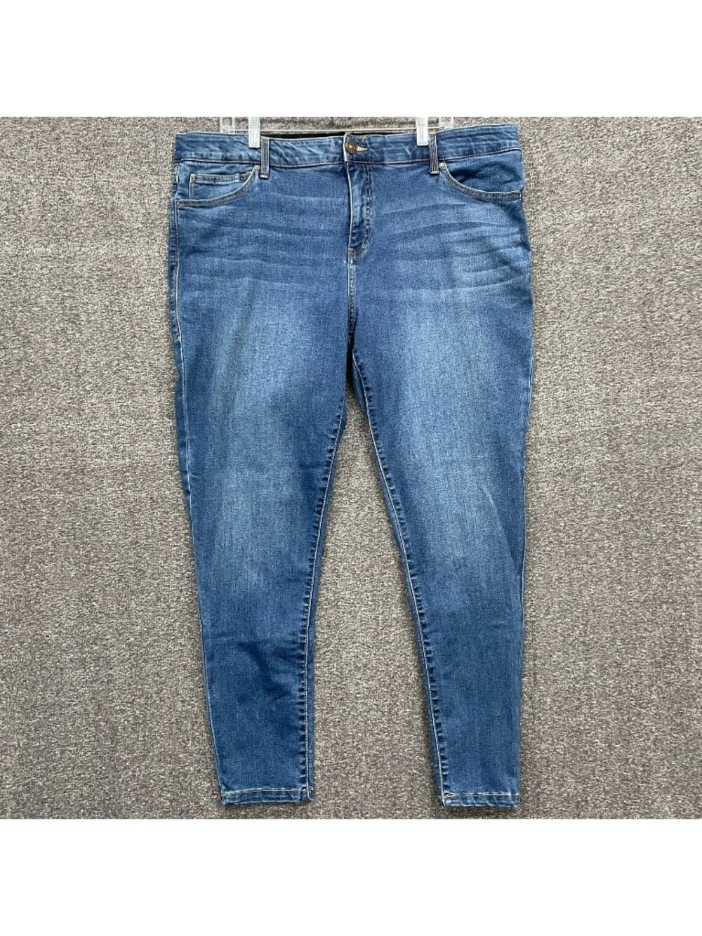Lularoe Denim Skinny Jeans Womens 40 High Rise Magic Waistband Slimming Blue